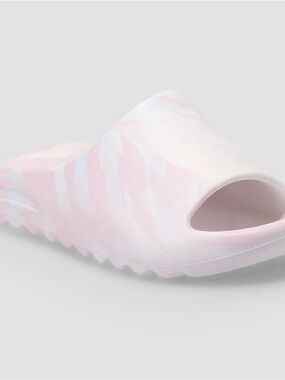 Girls 11/12 Pink Marble Slides